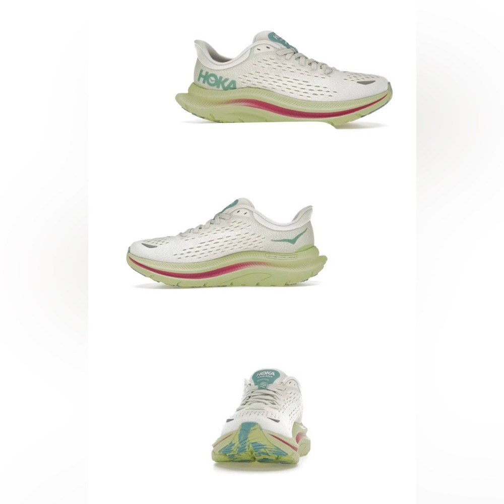 Hoka Kawana size 9 B shoes Blanc de Blanc Butterfly running shoe